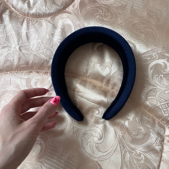 Navy Blue Padded Headband - Picture 1 of 4